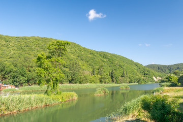 Obraz premium The Vulan river near mount Camel