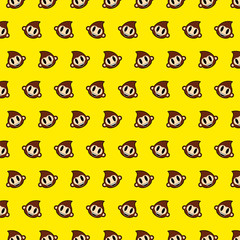 Monkey - emoji pattern 05