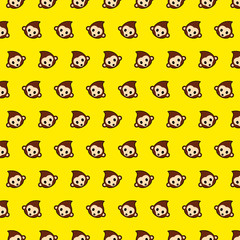 Monkey - emoji pattern 31