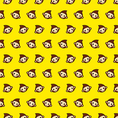 Monkey - emoji pattern 32