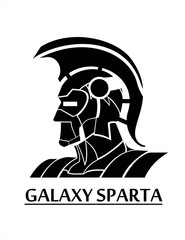 sparta, trojan warrior head, creative concept of the new appearance of warrior. sci-fi superhero
