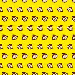 Monkey - emoji pattern 49