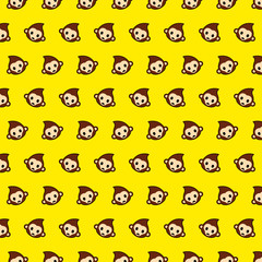 Monkey - emoji pattern 56