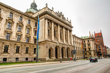 Fototapeta na wymiar District Court Government Building in Munich