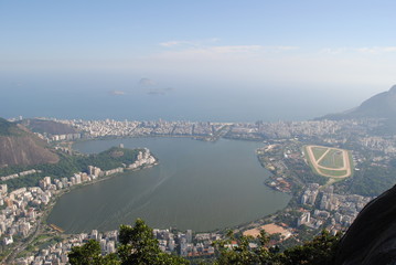 aerial view of the city Rio de Janeiro
