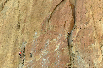 Rock Climbing at Smith Rock State Park, Oregon, USA