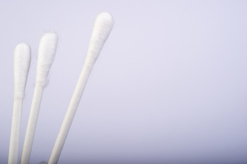 cotton swabs isolated on white