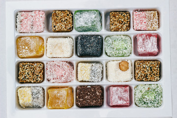Assorted Turkish Delight in the box