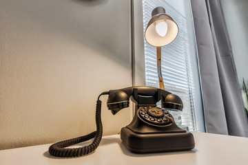 Telephone and lamp