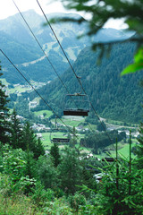 Chairlift in summer