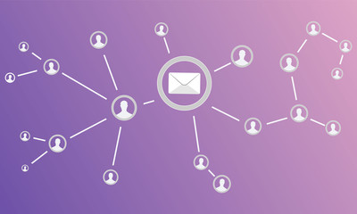 Online Internet Marketing. EMAIL MARKETING. Concept of running email campaign, building audience, email advertising, direct digital marketing