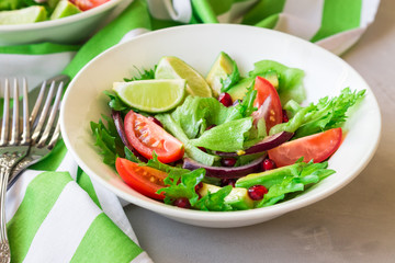 Fresh salad in bowl