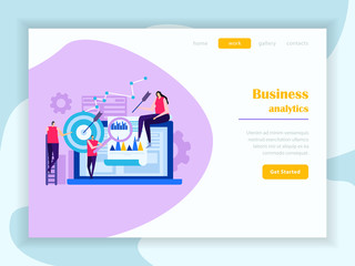 Business Analytics Web Landing Page