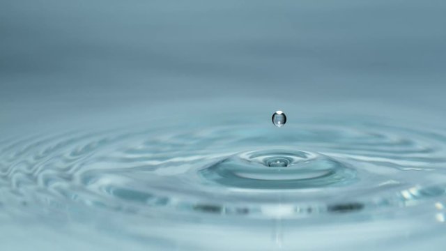 Water drop in super slow motion, shooted with high speed cinema camera at 1000fps 4K.
