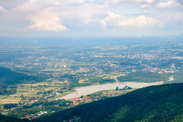 Mountain landscape near Zywiec