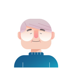 Old man gradient illustration