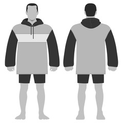 Naklejka premium Fashion man figure