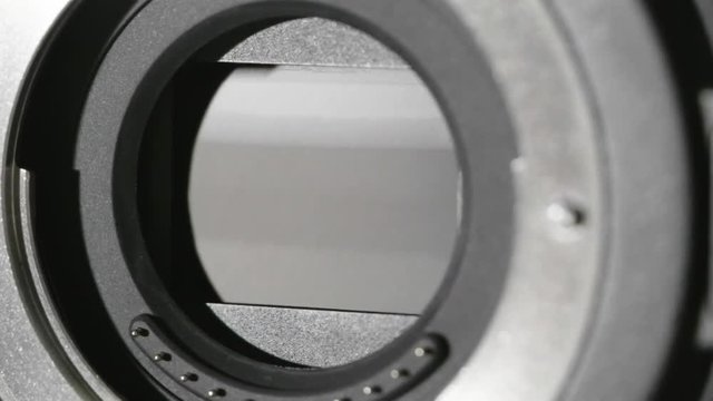 HD - Camera sensor. Close-up shutter works
