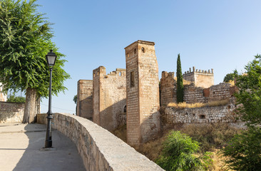 Fototapeta na wymiar ruins of the Castle in Escalona town, province of Toledo, Castilla-La mancha, Spain