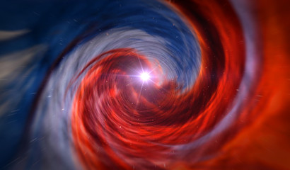 Time tunnel abstract concept