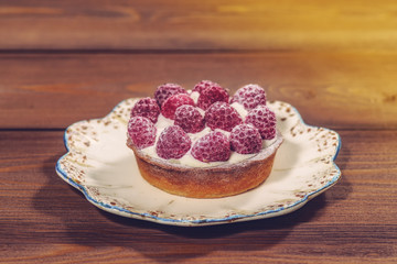 Tartlets with berries dessert with a taste of summer