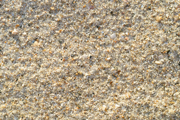 The sand on the beach Patong Phuket.