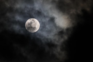 full moon in the sky
