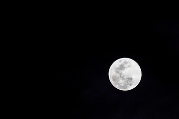 full moon in the sky