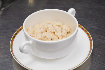 Porridge in bowl