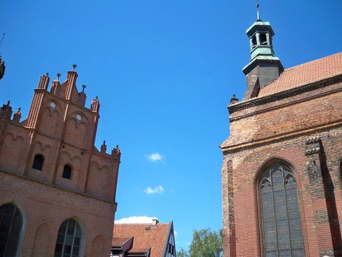Gdańsk (Danzig) - Stare Miasto - Kości&oacute;ł św. Katarzyny i Bazylika św. Brygidy