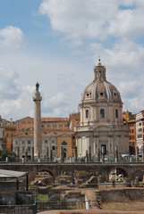 Obraz premium Forum Traianum in Rome, Italy