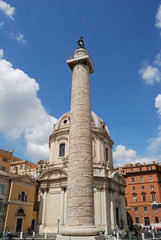 Fototapeta na wymiar Forum Traianum in Rome, Italy