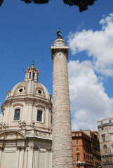 Fototapeta na wymiar Forum Traianum in Rome, Italy