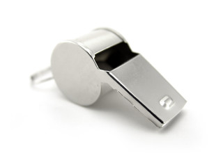 Whistle isolated over white background