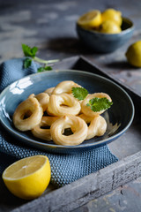 French Cruller Donuts with lemon glaze