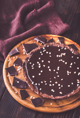 Chocolate salted tart