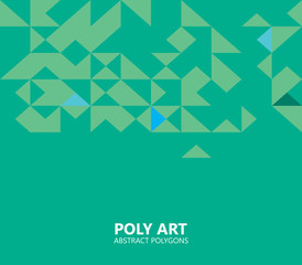 Naklejka premium Polygon Art, Geometric Colors --Vector Art--