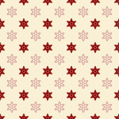 Seamless vector pattern for christmas , holiday cards, wrapping paper, and fabric. Seamless texture of snowflakes.