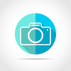 Photo camera icon. Vector illustration.