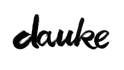 Danke Hand Schriftzug Script Text Pinselstrich Brush Handlettering