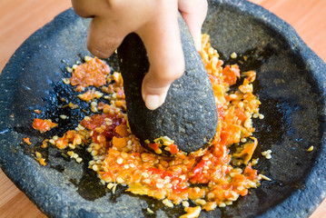 The making of chilly sauce