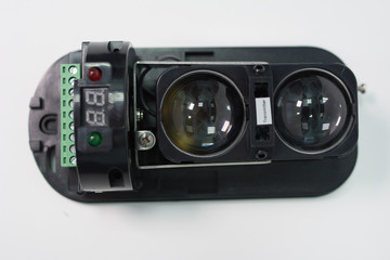 Camera for video surveillance systems on white background