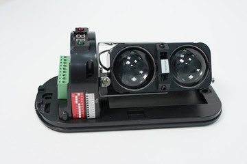 Camera for video surveillance systems on white background
