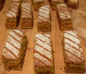 homemade pastries made from wholemeal flour and stuffed with apricot jam