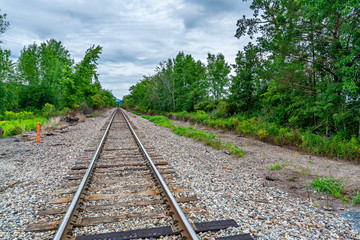 Fototapeta premium Vanishing Railroad Tracks