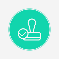 Stamp vector icon sign symbol