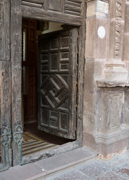 Old Wooden Doorway in San Miguel de Allende, Mexico