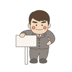 男性キャラクター看板