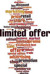Limited offer word cloud