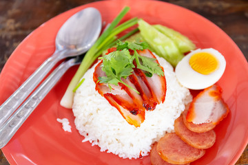 Red pork and Rice
